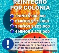 Reintegros de colonia
